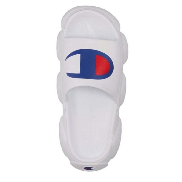 Champion Kid Meloso Squish Slides Slipon Sandal Shoe CP102003Y White Blue Size 4 - Picture 4 of 7